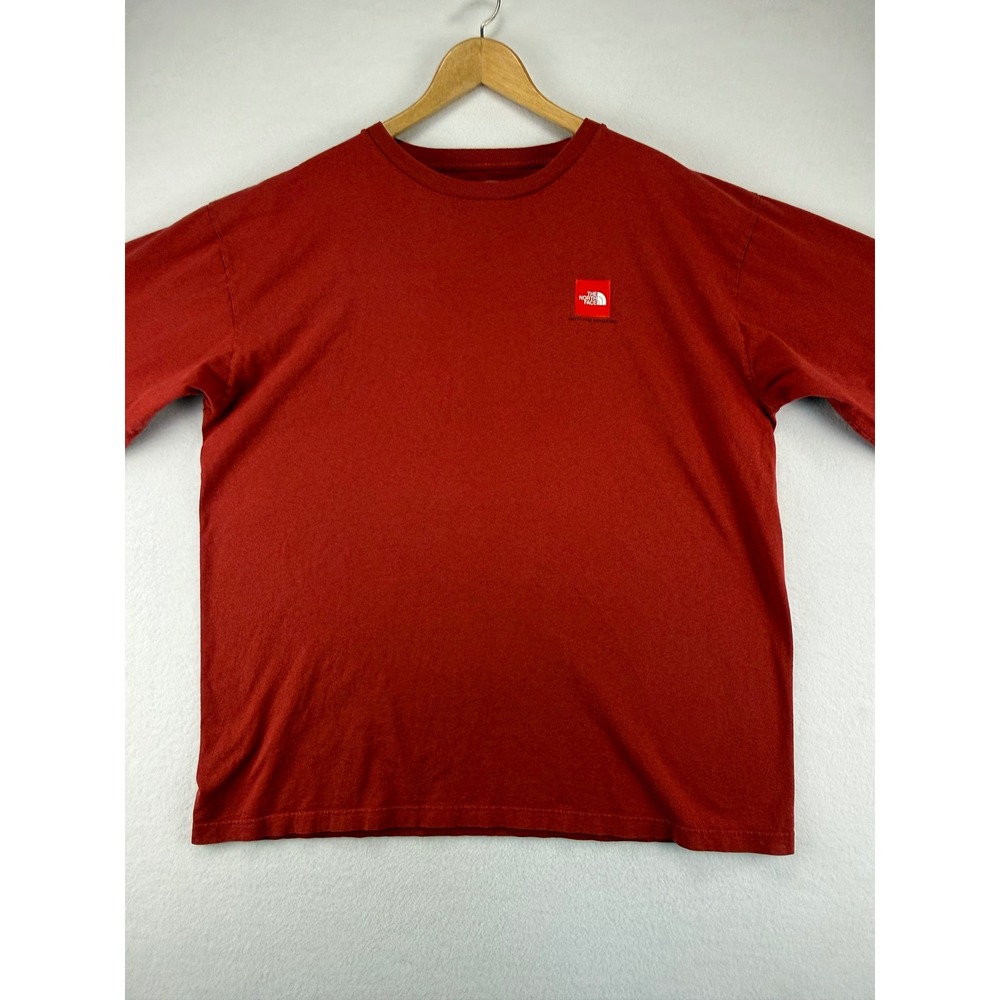 The North Face Shirt Mens Large Red Long Sleeve A5 Series Climbing Graphic Tee